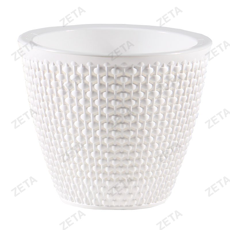 Кашпо "Ротанг" 3 л. №КШ-7953 (белый)