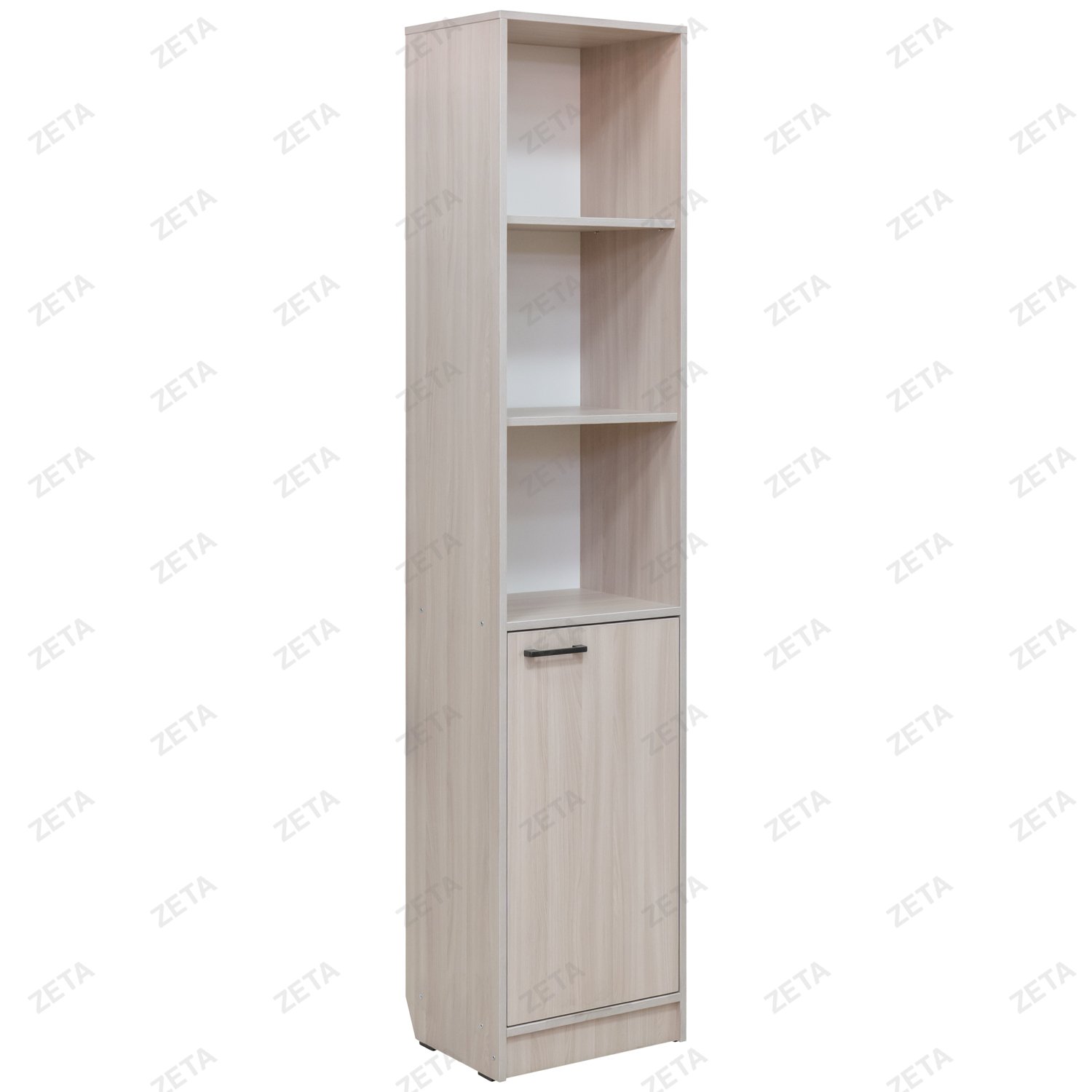 Стеллаж узкий полузакрытый КУЛ-121 (ясень шимо светлый) (ТП)