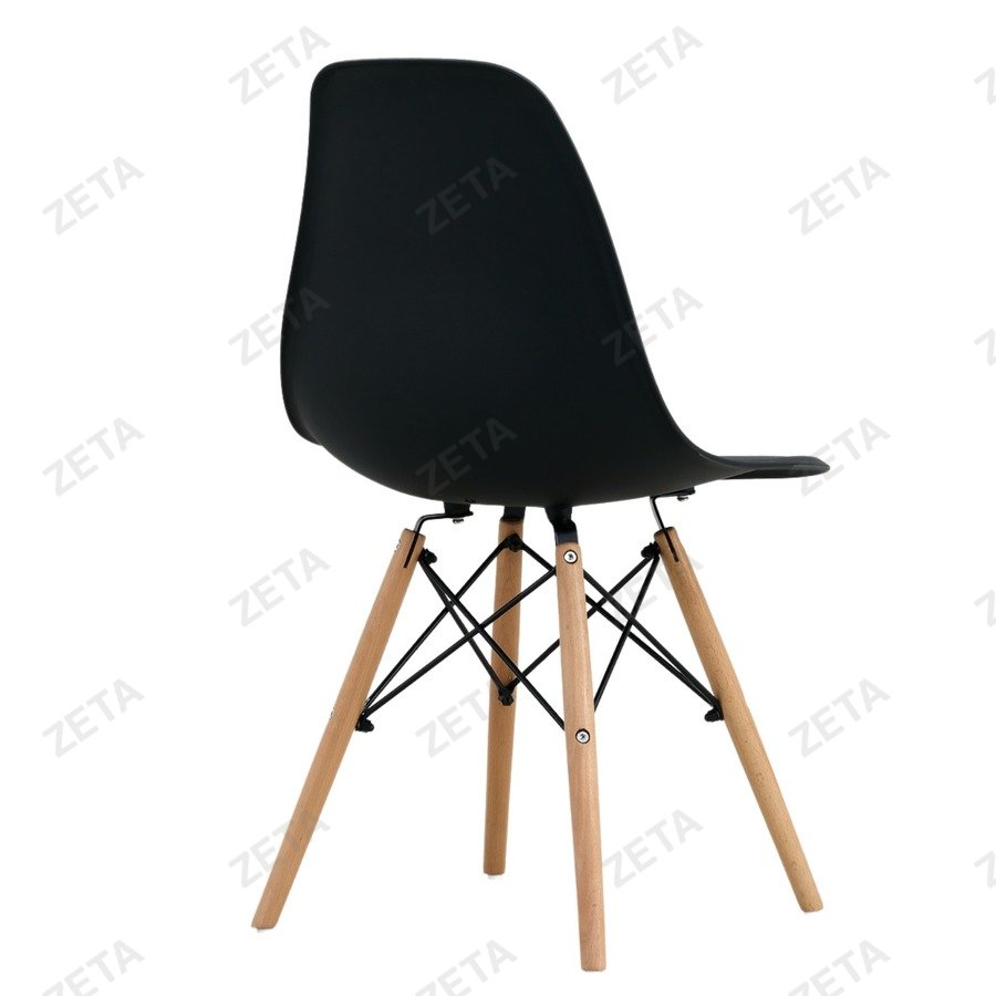 Стул пластиковый "C06" черный (ВИ)