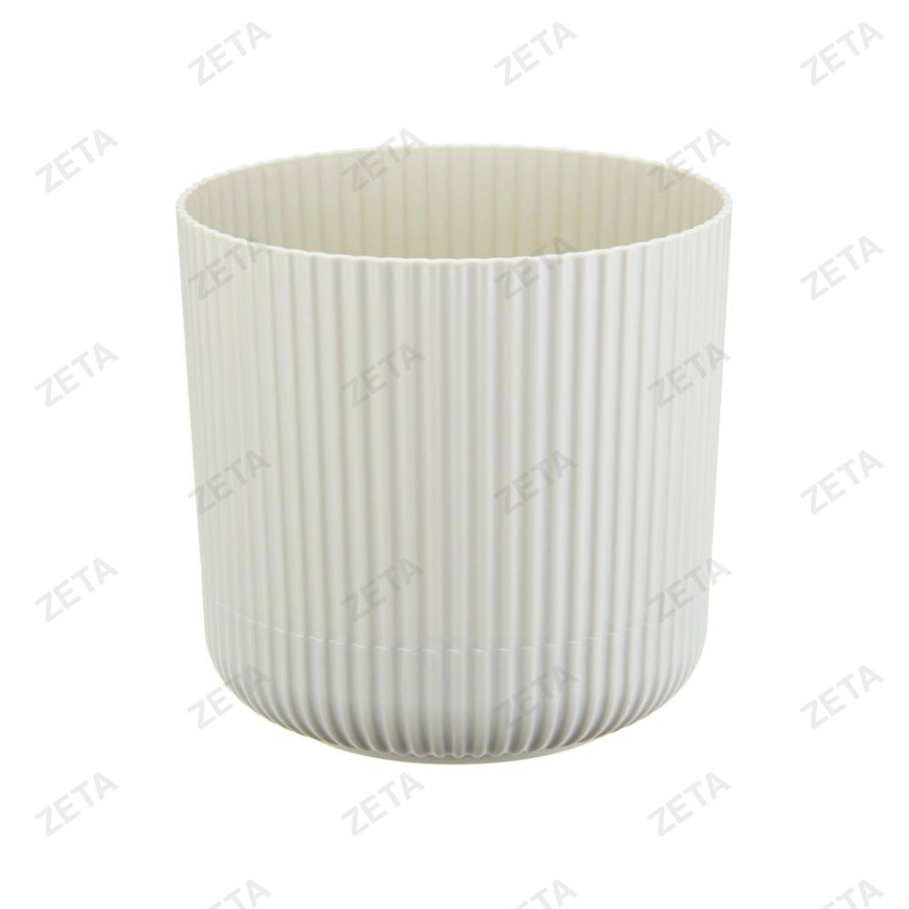 Кашпо 3,2 л. 180 мм. с пристегнутым поддоном "Вельвет" №М 3182