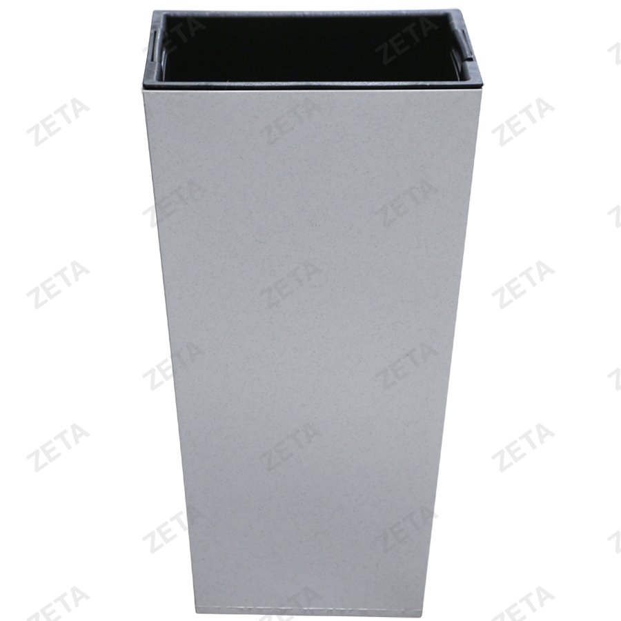 Кашпо для цветов (с внутренним горшком) (Большой) белый мрамор