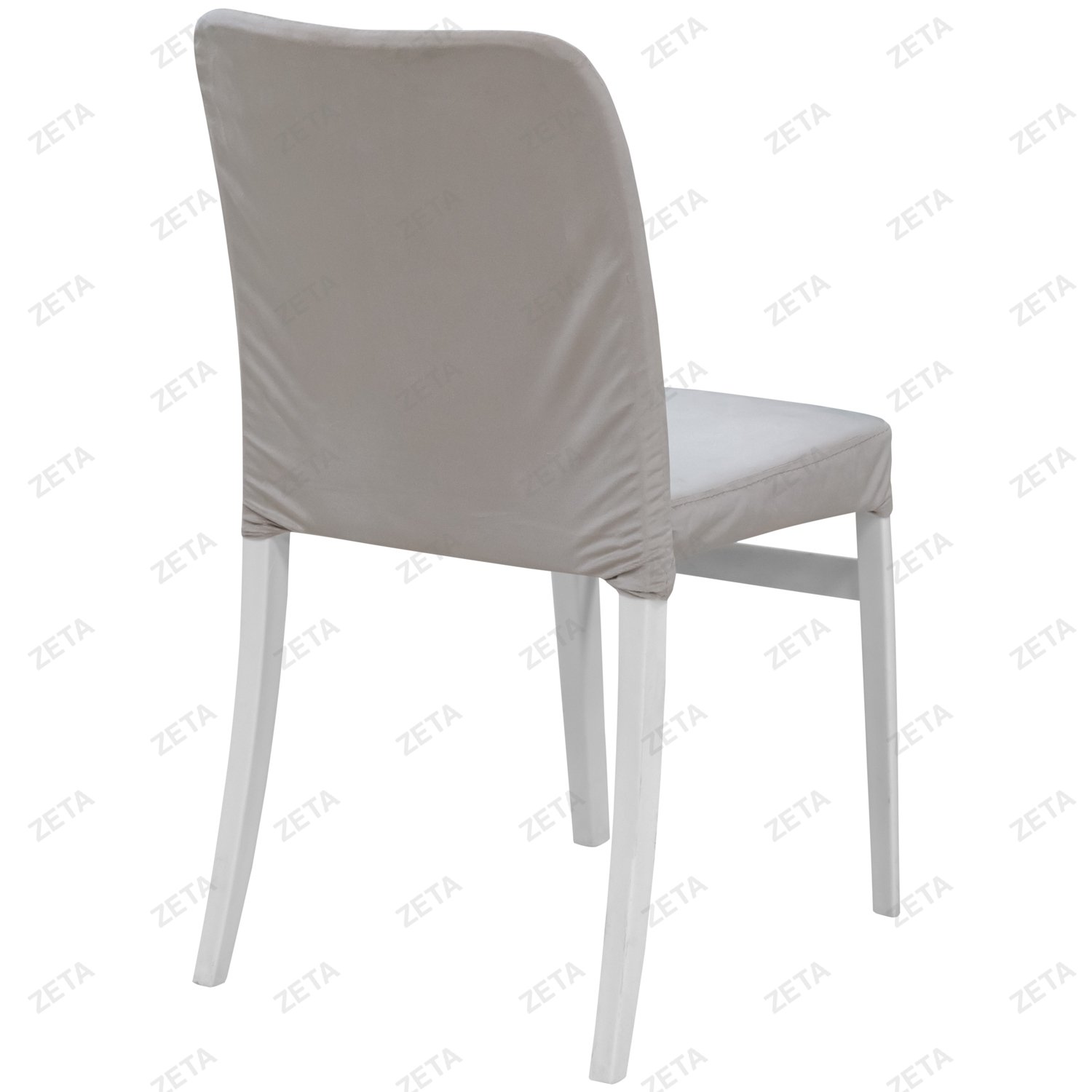 Стул пластиковый "Джеф" с чехлом (белый)