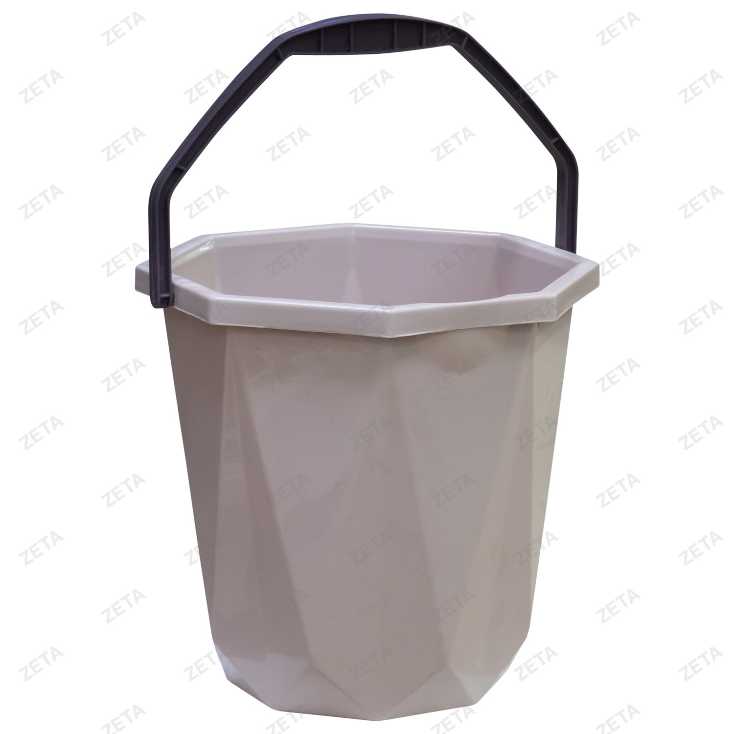 Ведро мусорное с крышкой и ручкой "Кристалл" (Е-Узб)