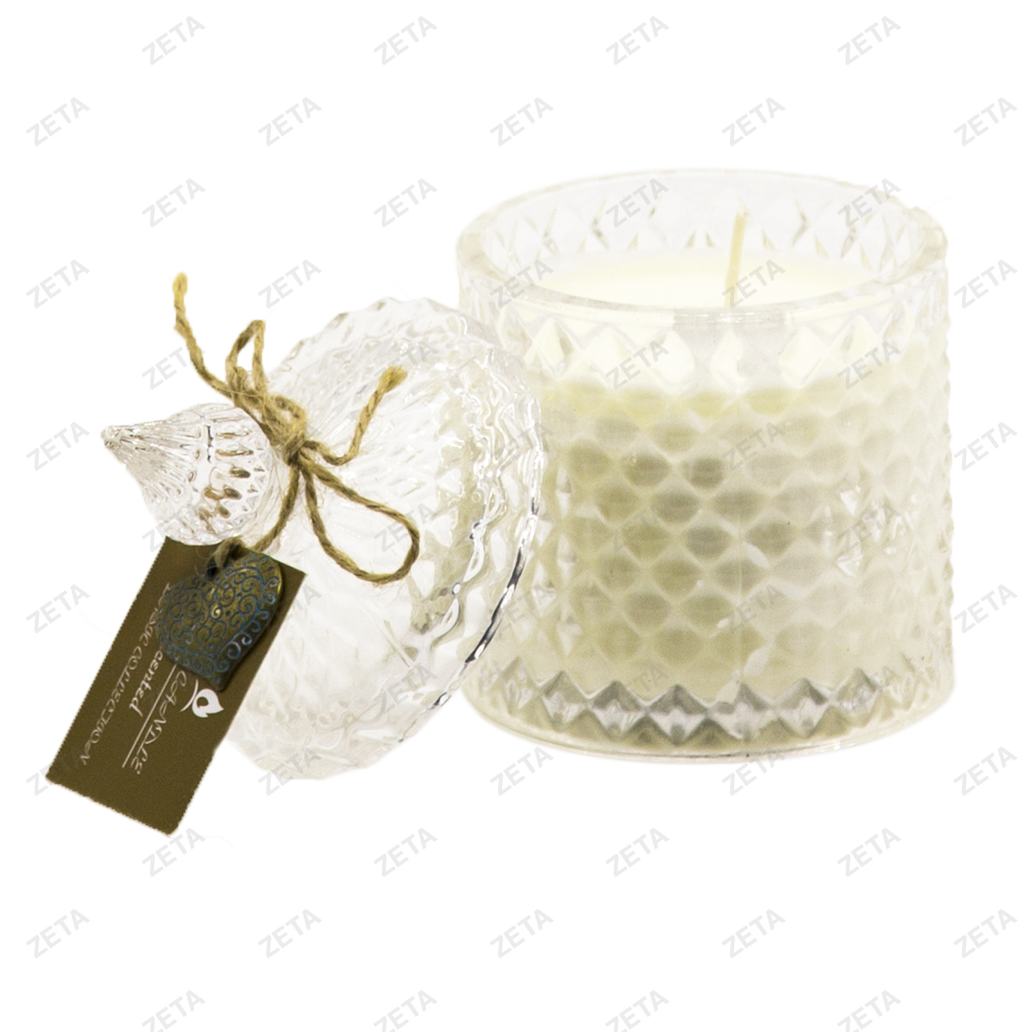 Свеча в стеклянной ёмкости с крышкой 19-1604FR, 19-1604CO, 19-1604LA, 19-1604MA (ВИ) - изображение 1