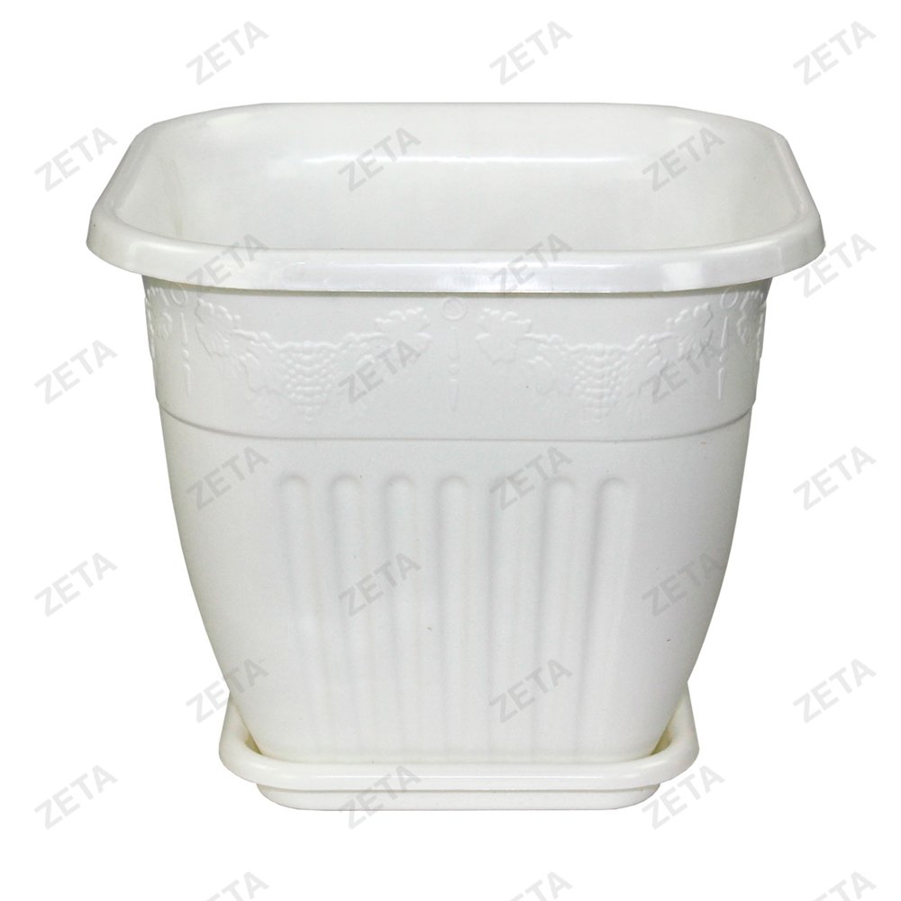 Пластиковый горшок 5 л. "Лозанна" (квадратный)