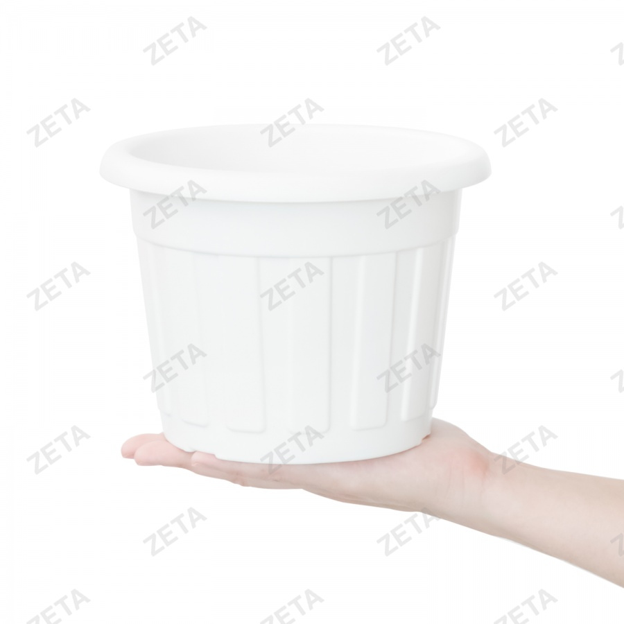 Горшок для цветов, белый "М" (d190)