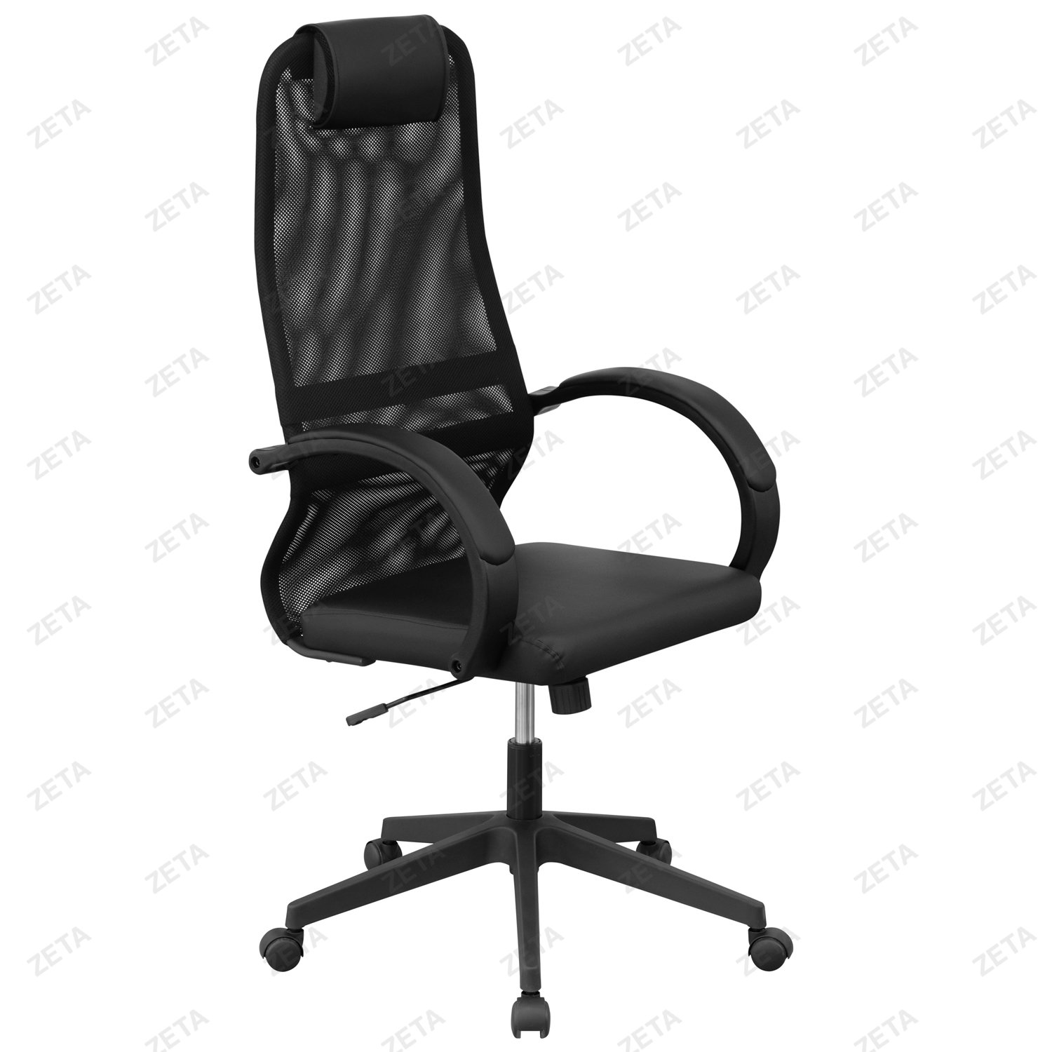 Кресло "EH-3C" с подлокотниками Fix (черный) (ВИ)