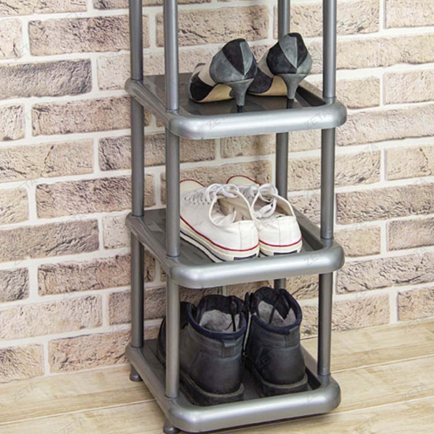 Полка в прихожую 4 секции малая "Универсал" №М 2709 - изображение 3