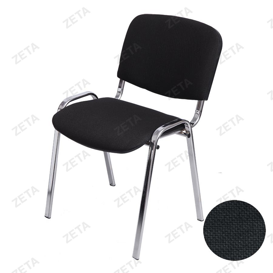 Стул "Изо" хром, ткань мебельная (серый)