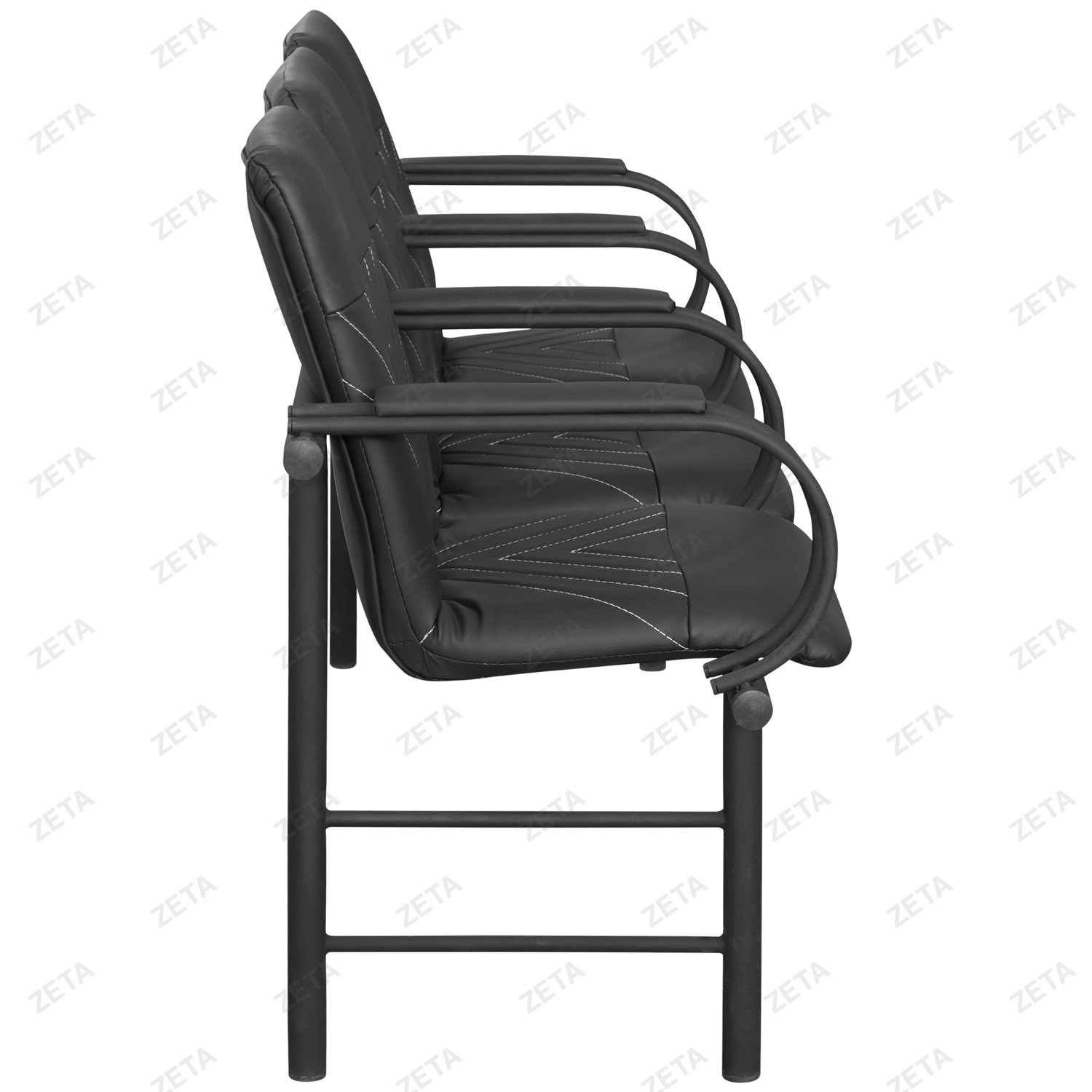 Скамья "Давут Lux" 3-х местная с 2-мя мягкими элементами