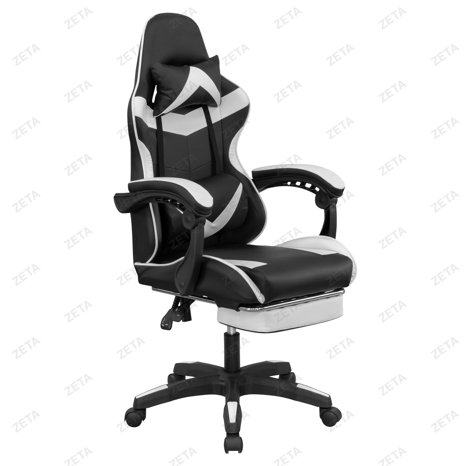 Кресло GM-202F (черный / белый) (ВИ) - изображение 1