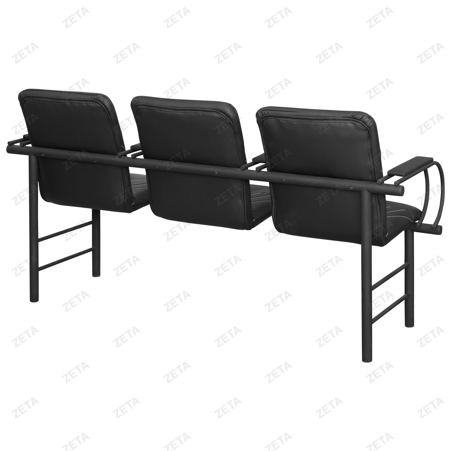 Скамья "Давут Lux" 3-х местная с 2-мя мягкими элементами