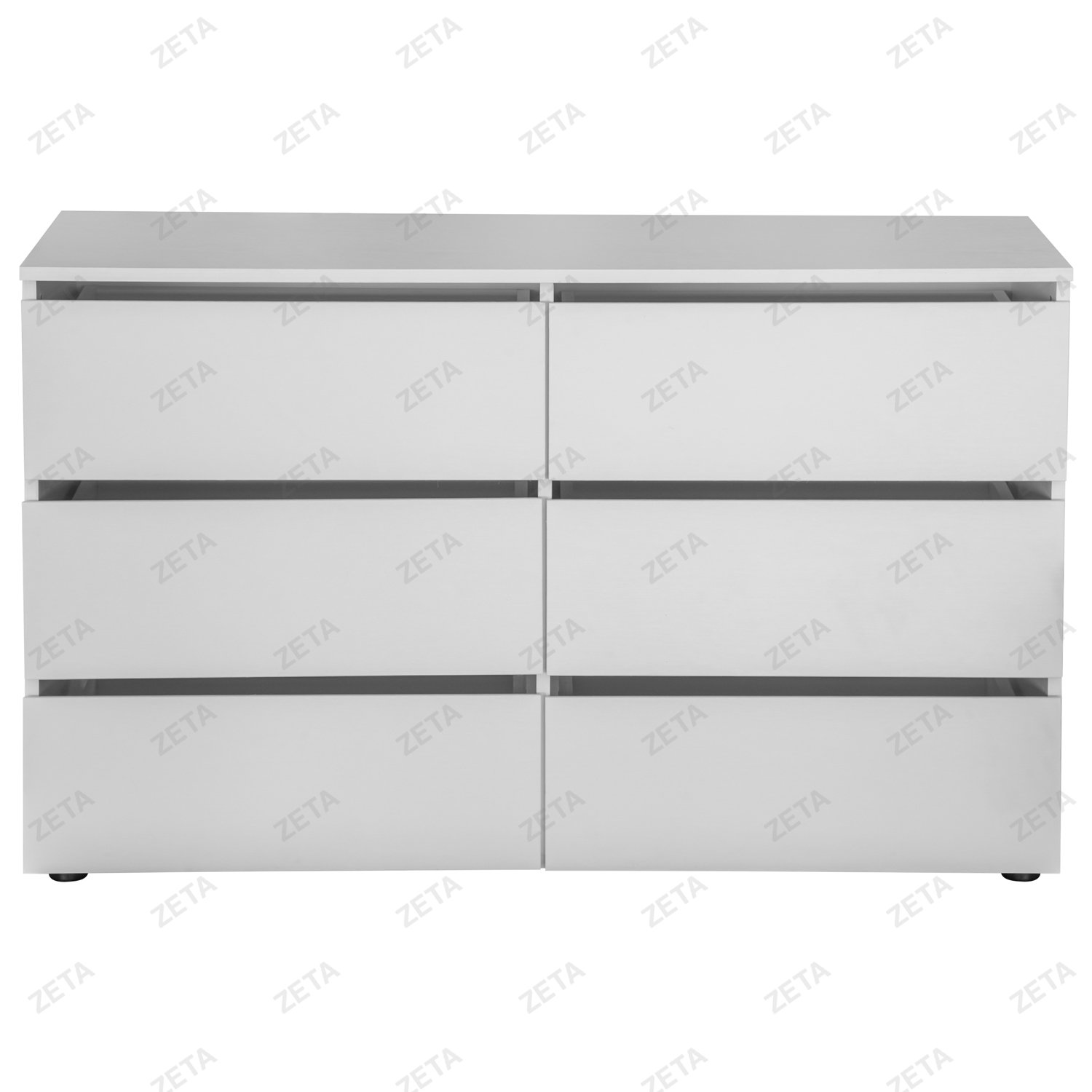 Комод МС "Токио" 6 ящиков (1200*370*735 мм.) №00-00106094 (белый) (РФ)