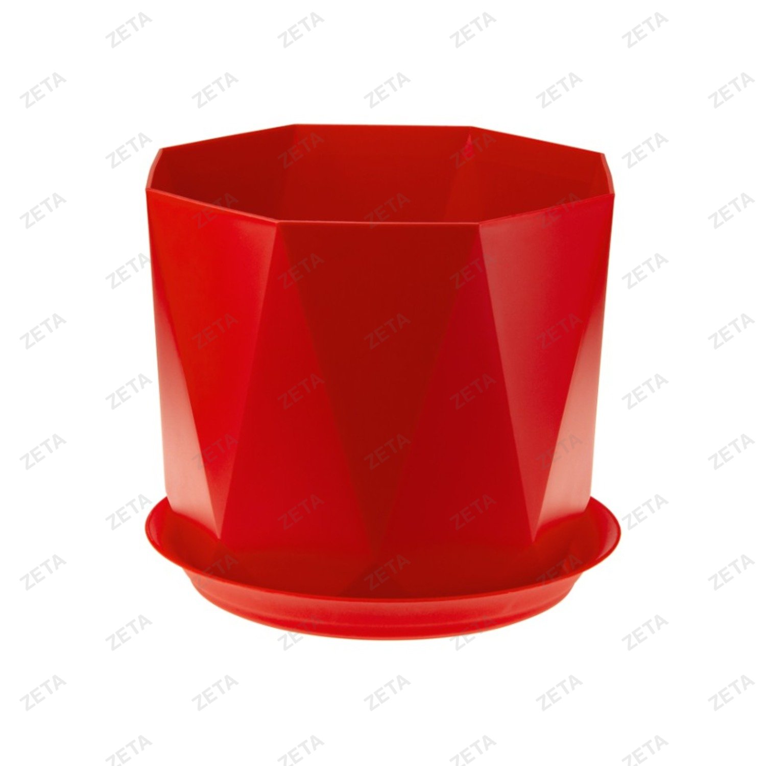 Кашпо 2,6 л. 175 мм. с поддоном "Призма" М 3138