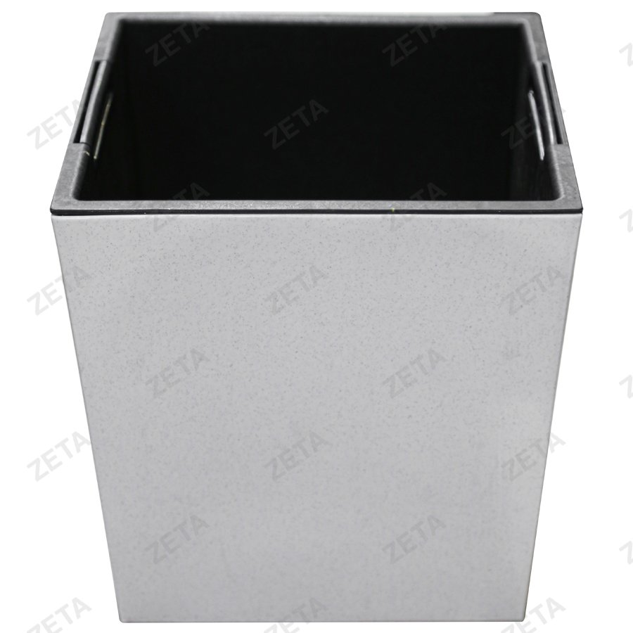 Кашпо для цветов (с внутренним горшком) (Малый) белый мрамор