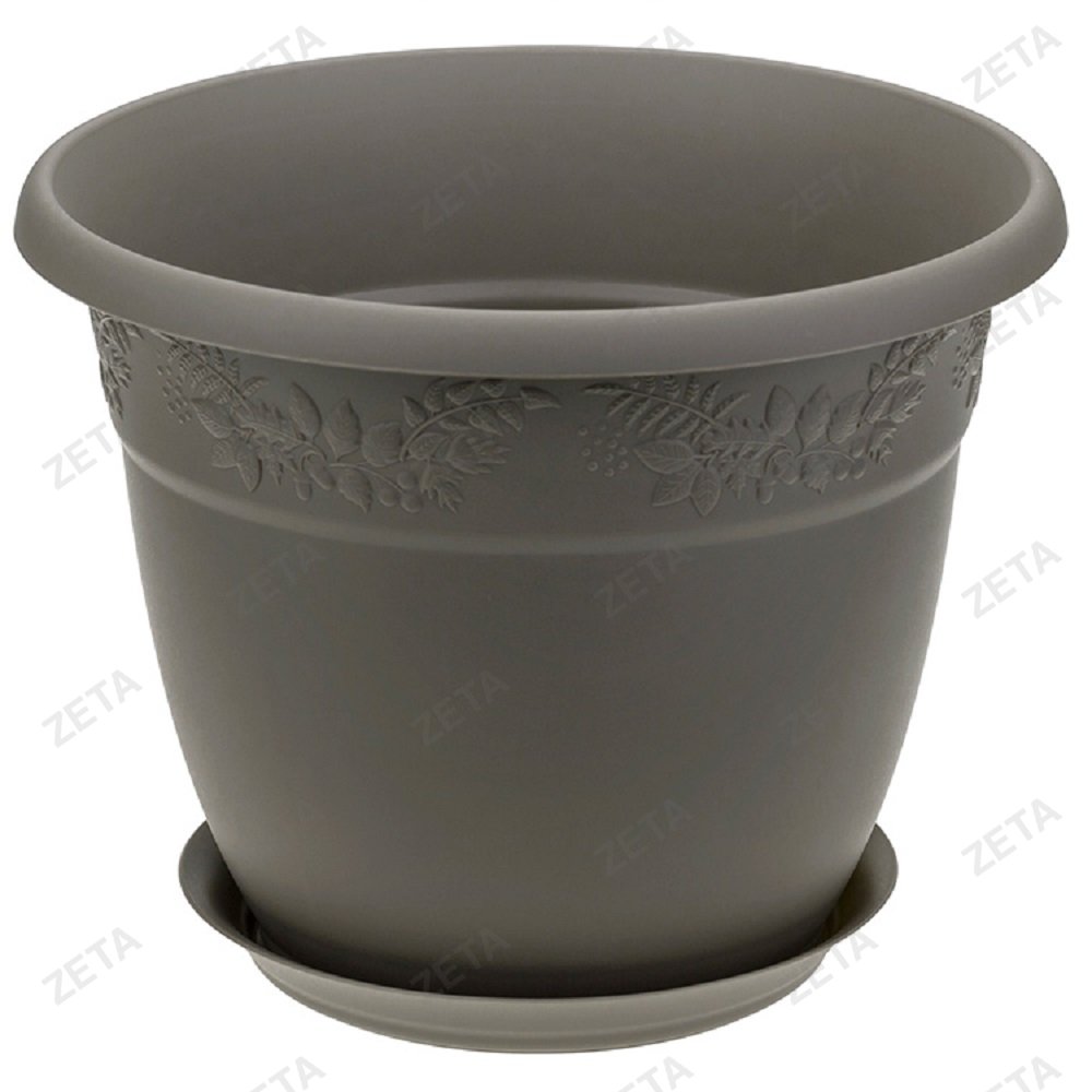 Кашпо 5 л d 250 мм. с поддоном "Рябина" № М 3056