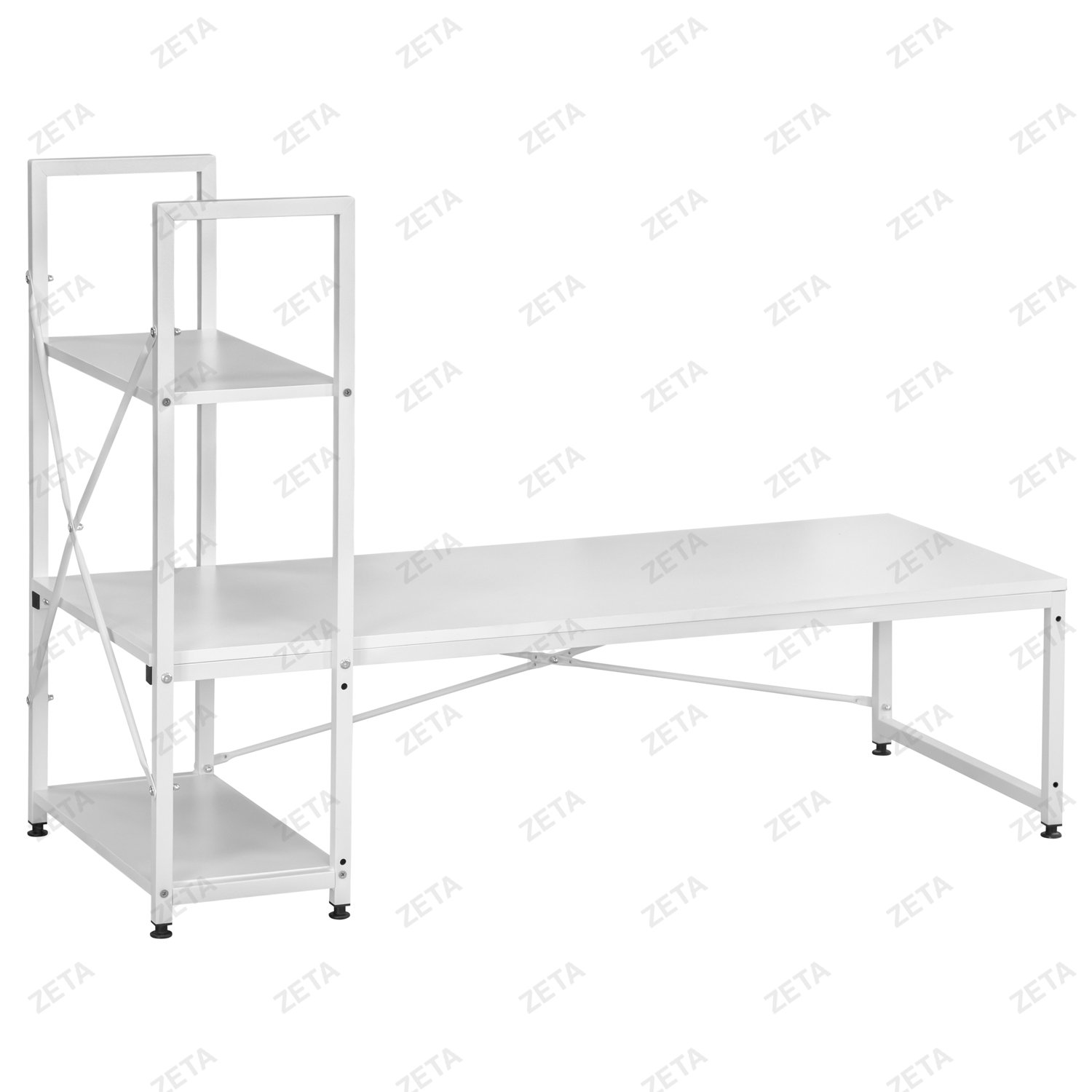 Cтол (120*48*84 cм) №S-02 (белый) (ВИ) - изображение 1