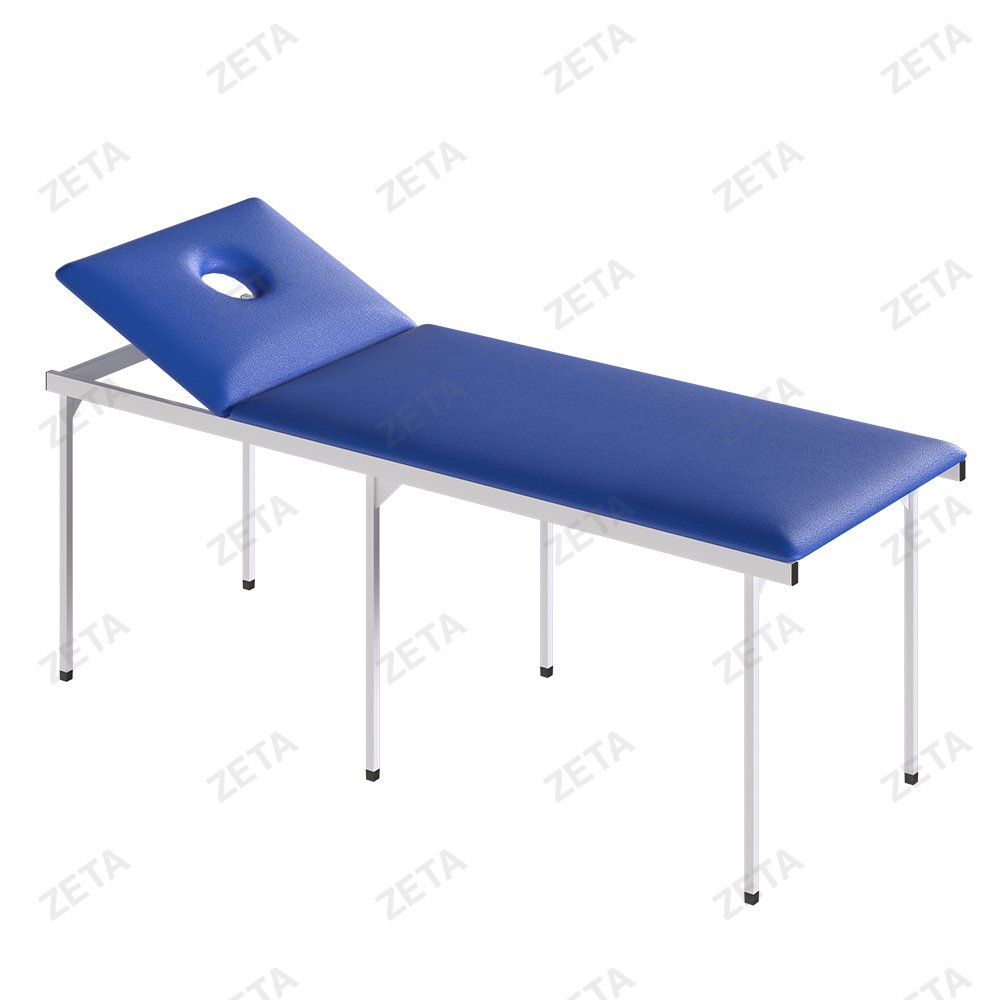 Кушетка с регулируемым подголовником, 6 ножек (с вырезом)