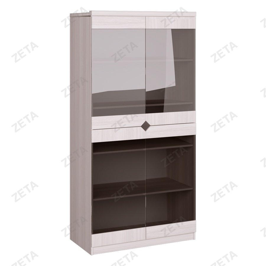 Стеллаж со стеклом "Квадро"