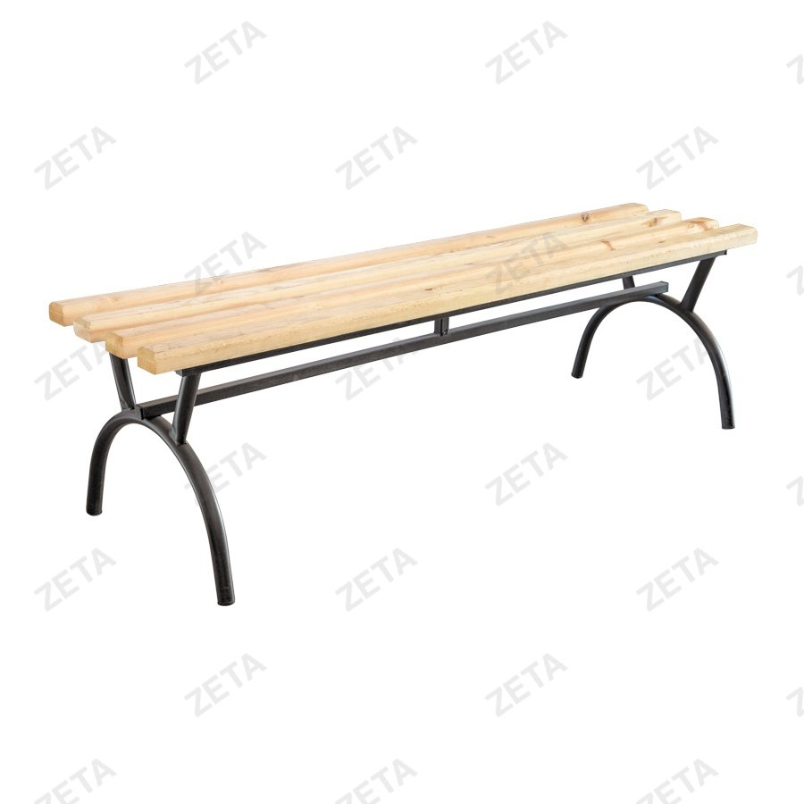 Скамья уличная, без спинки (4 бруса, не крашенные) - изображение 1