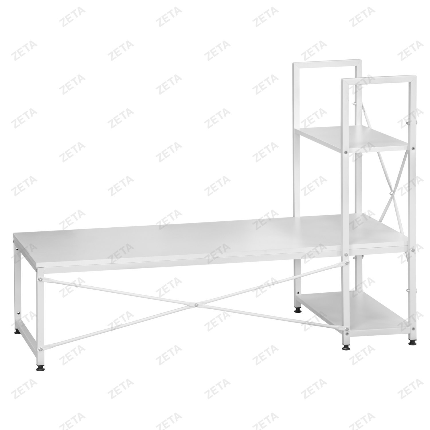 Cтол (120*48*84 cм) №S-02 (белый) (ВИ) - изображение 4