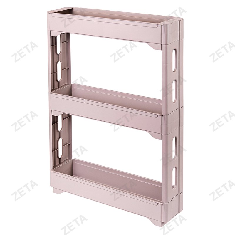 Этажерка Keeplex Regular на колесиках, 53,7*13,3*71 см, трёхсекционная, узкая