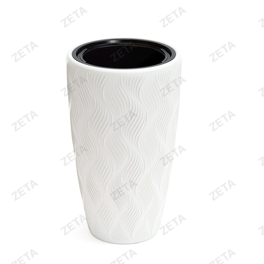 Кашпо 24л "Флэйм" со вставкой (Альтернатива) (М8883) - изображение 1