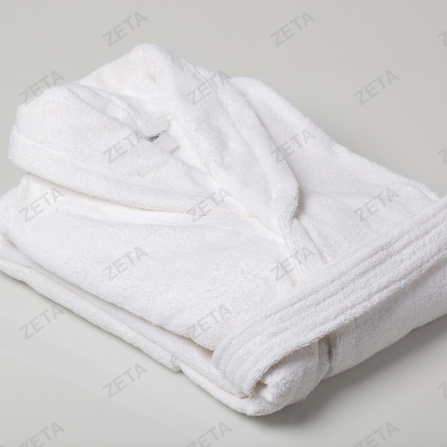 Махровый белый халат - изображение 1