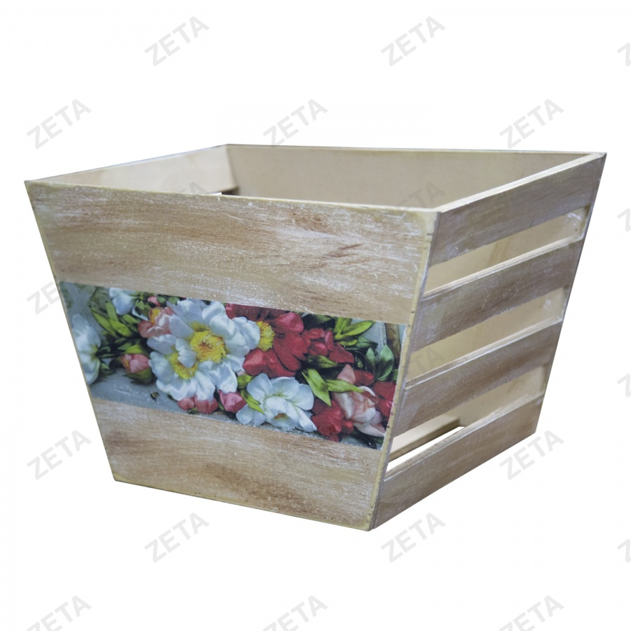 Декоративный ящик из фанеры D17 (с элементом декора)