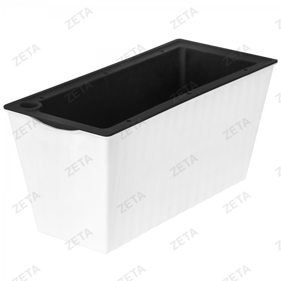 Кашпо для цветов "Блум" белое (среднее) - изображение 1