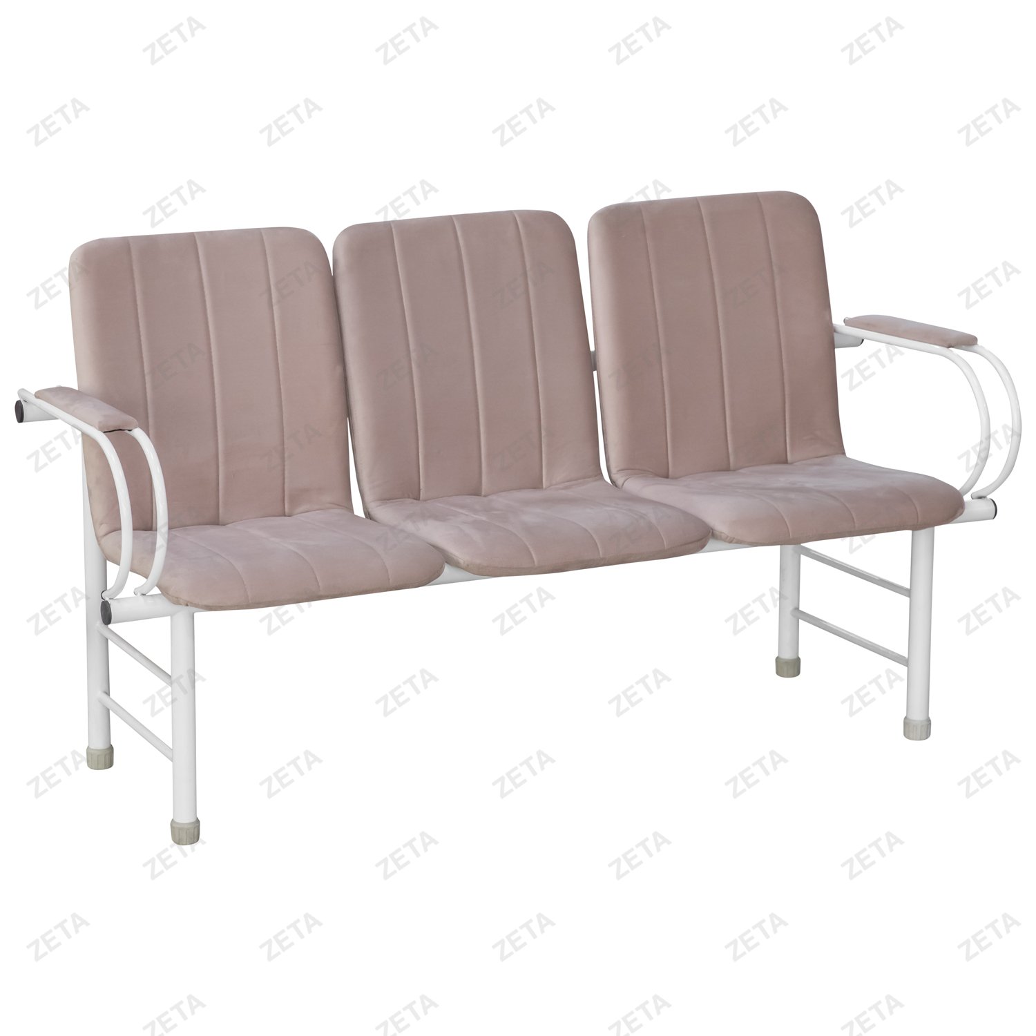 Скамья "Давут" 3-х местная с 2-мя мягкими элементами