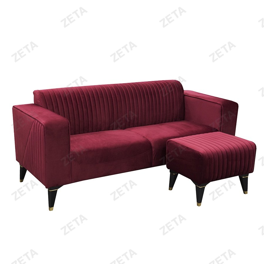 Диван "Калисто" (1950*800*850мм.) с пуфиком