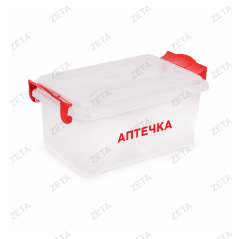 Контейнер с ручками 7,5 л. прямоугольный "Аптечка" №М7372