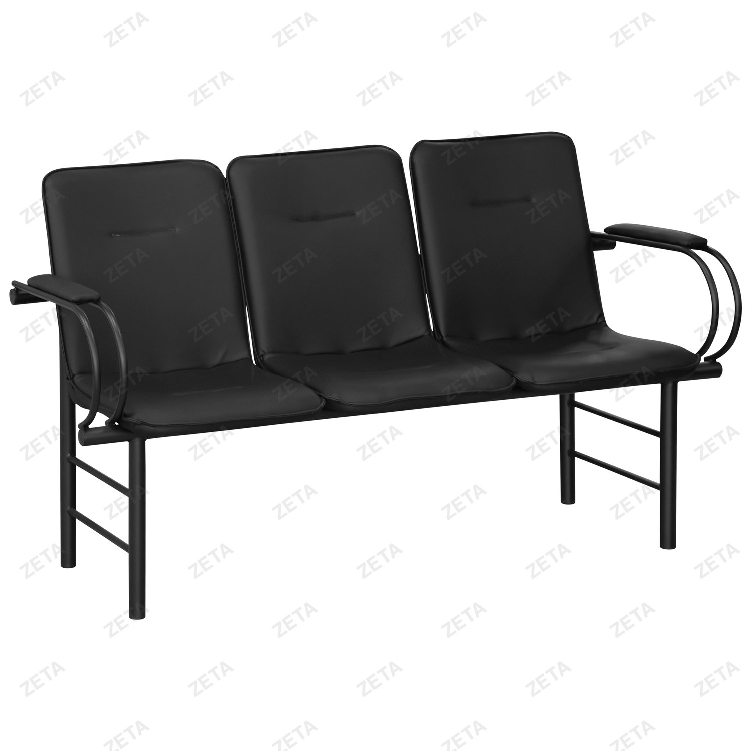 Скамья "Давут" 3-х местная с 2-мя мягкими элементами - изображение 1