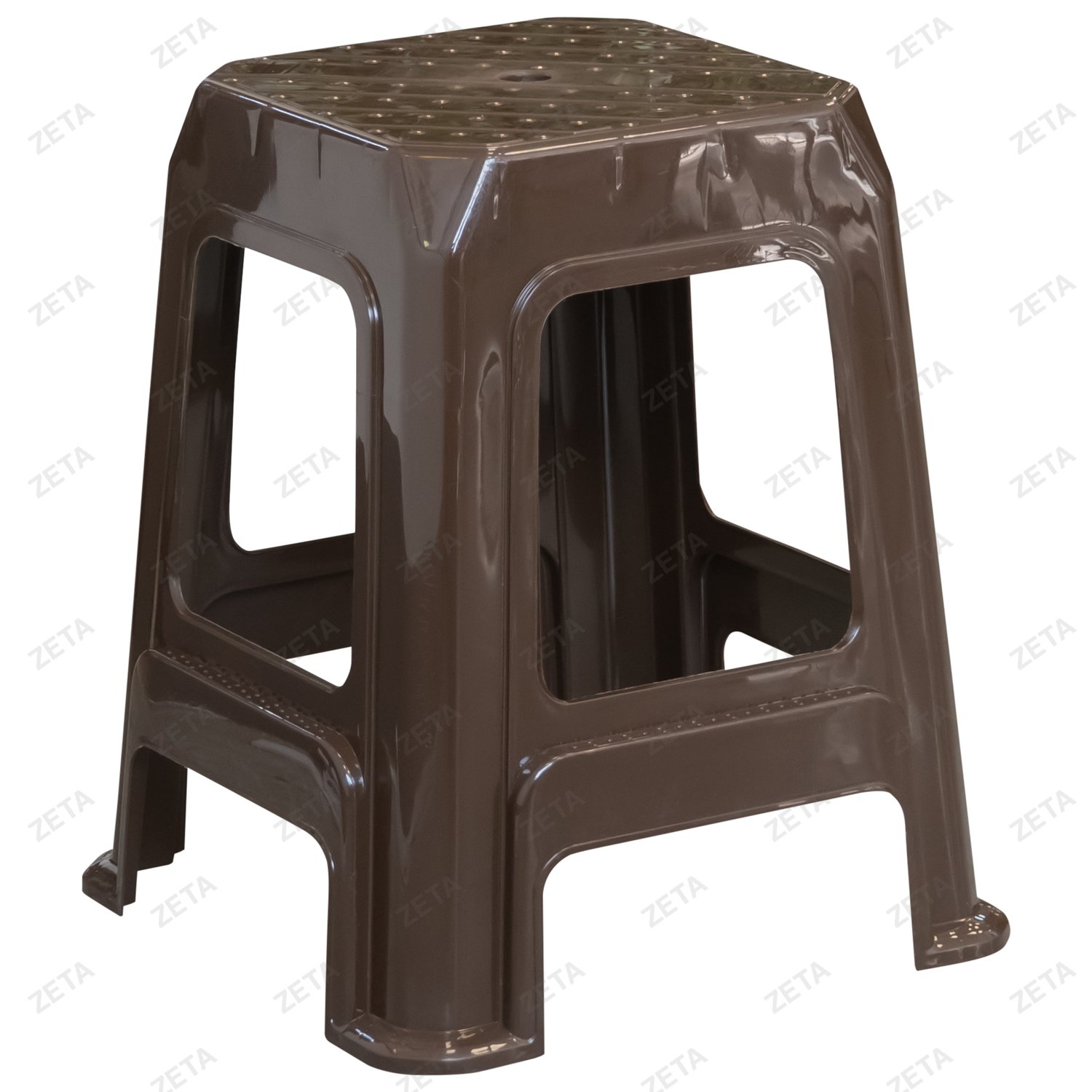 Табурет пластиковый (коричневый) (Eig-Уз)