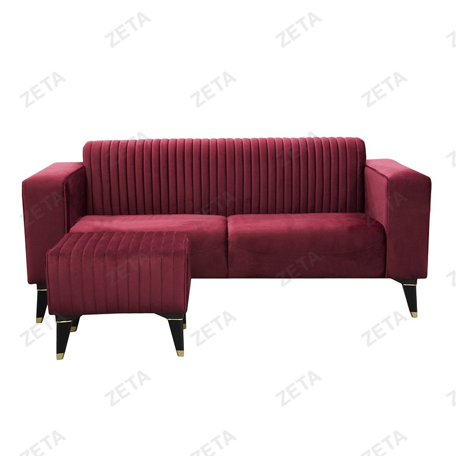 Диван "Калисто" (1950*800*850мм.) с пуфиком