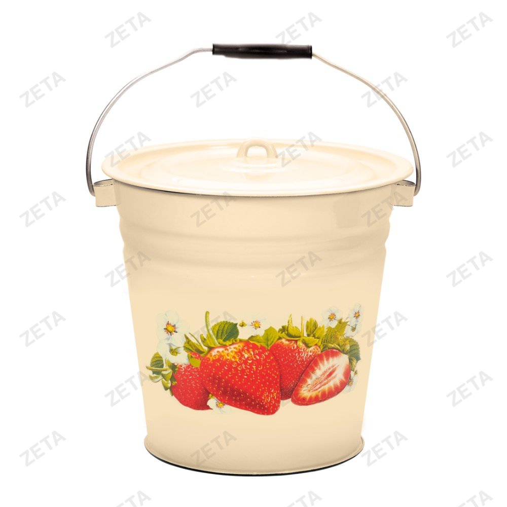 Ведро 12 л. "Сочная клубника" №С-1224/4Рб - изображение 1