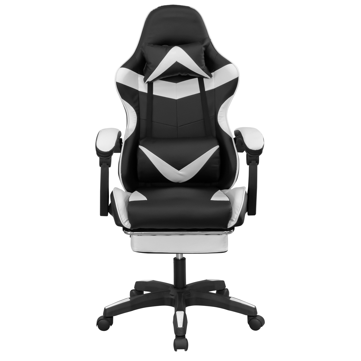 Кресло GM-202F (черный / белый) (ВИ)0