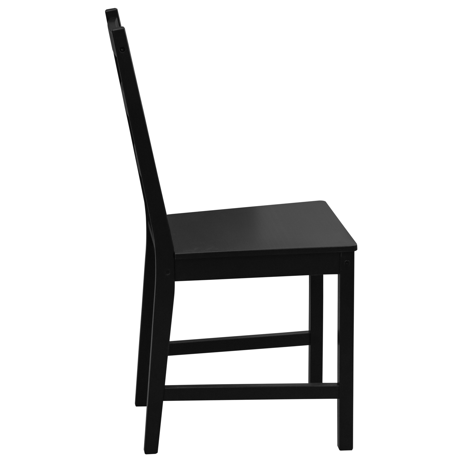 Столовый комплект от производителей IKEA: стол + 4 стула "Ladder Back" (чёрный) (ВИ)5