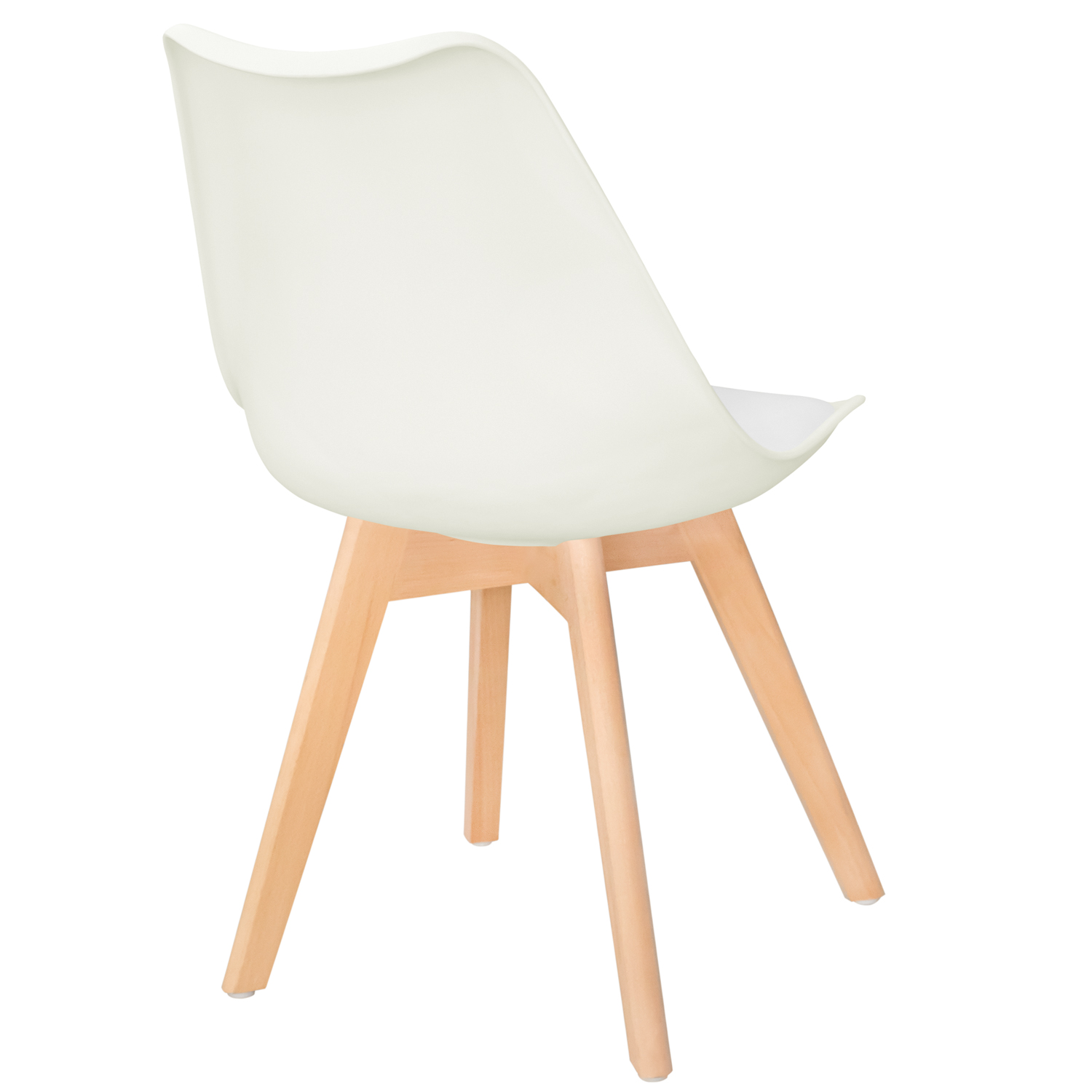 Стул пластиковый "C05" (бежевый с мягким элементом)2