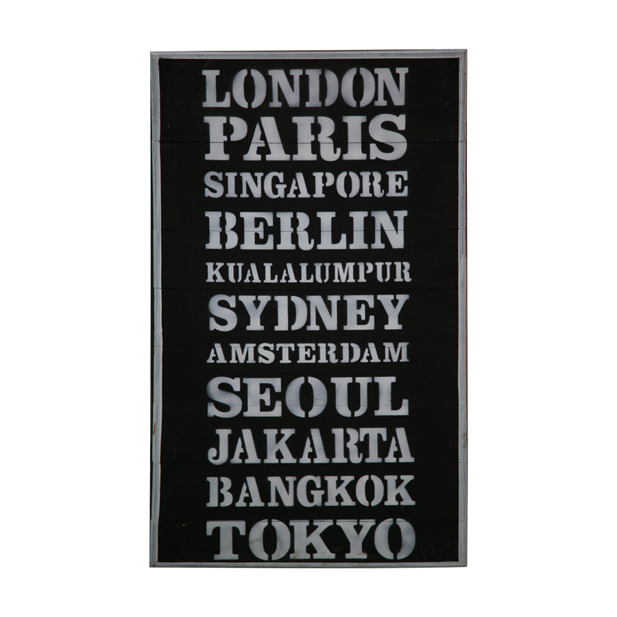 Табличка деревянная с надписью (500*900 мм) (винтаж) "Handmade"