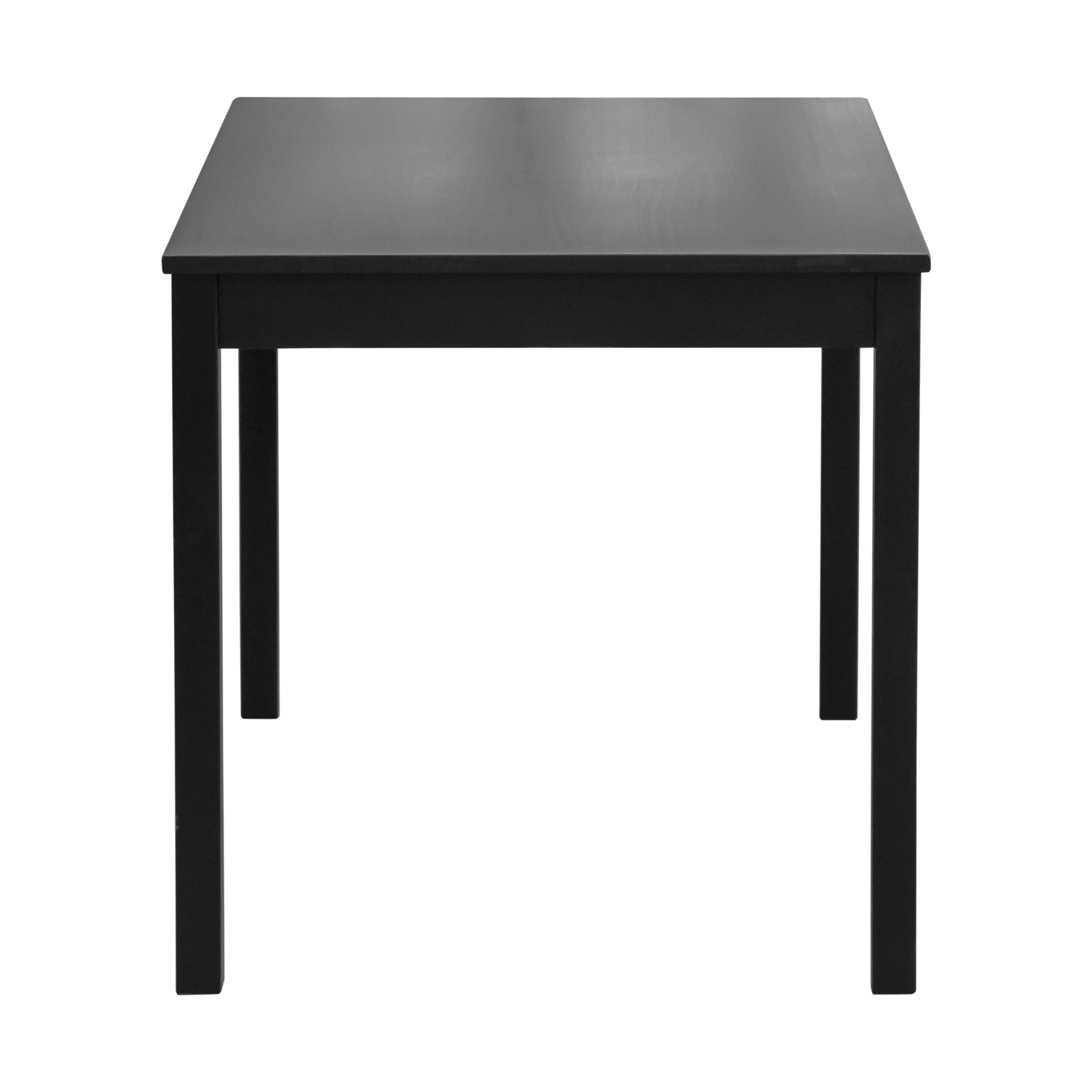 Столовый комплект от производителей IKEA: стол + 4 стула "Ladder Back" (чёрный) (ВИ)2