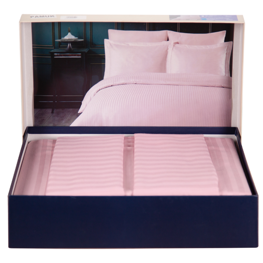 Комплект постельного белья 2 спальные страйп сатин (Турция-Varol)0