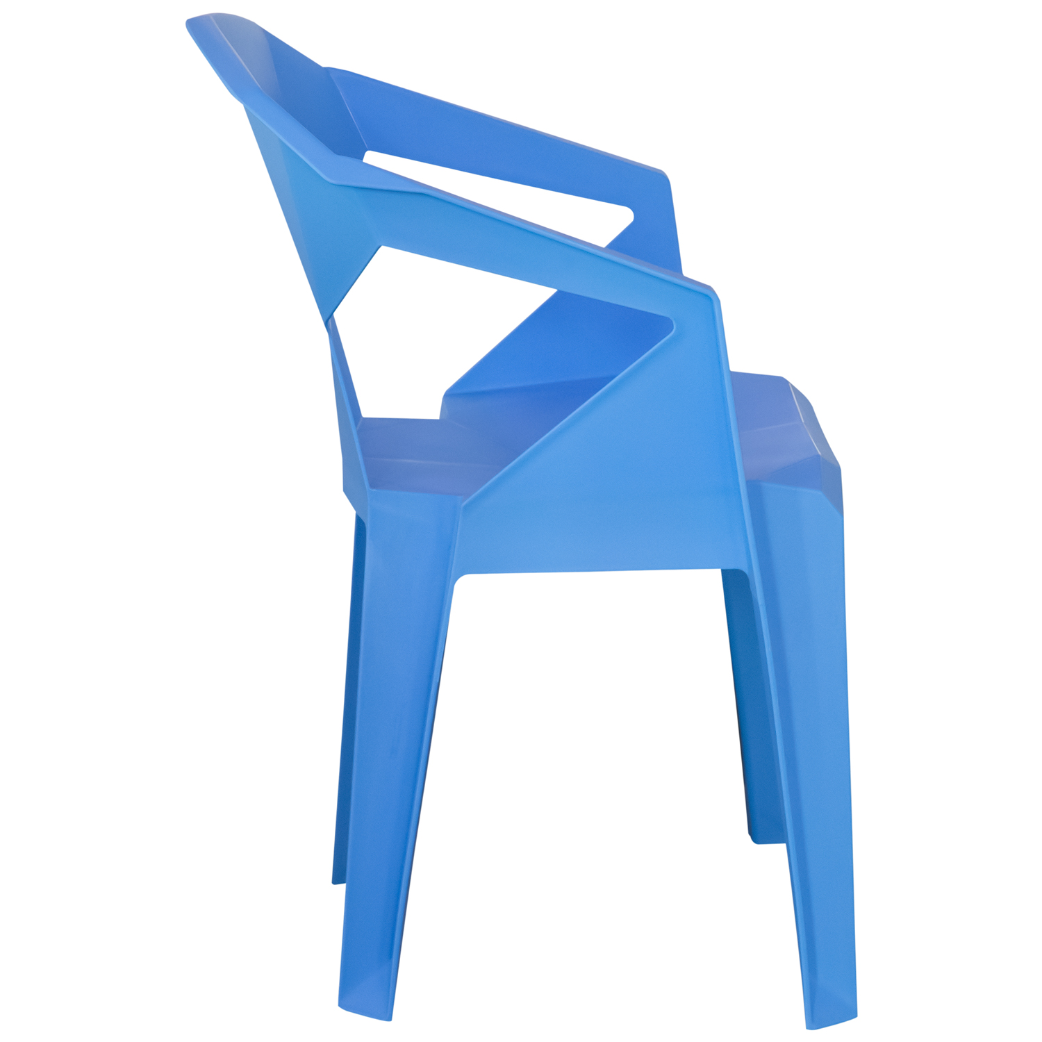 Стул пластиковый F22 №204 (синий) (И-НВ)1