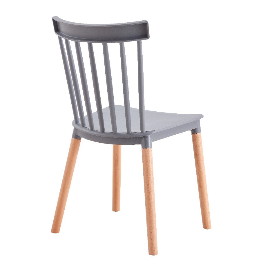 Стул пластиковый "C14" серый1