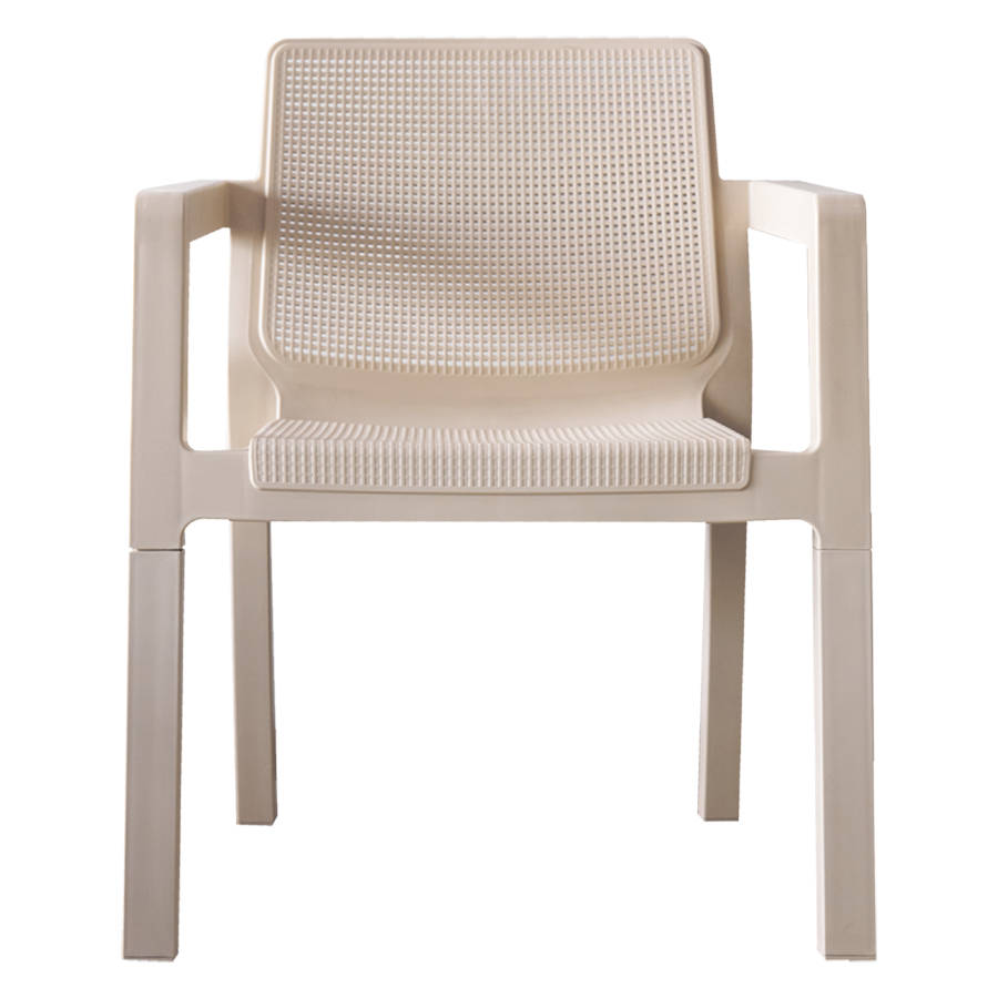 Кресло пластиковое "Palma" №571 (светло-бежевый) (И-HB)0