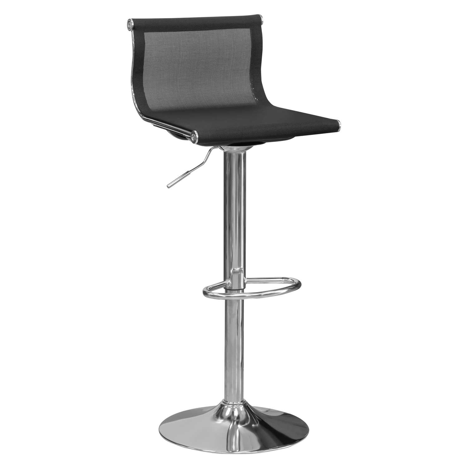 Стул барный (сетка) (чёрный)