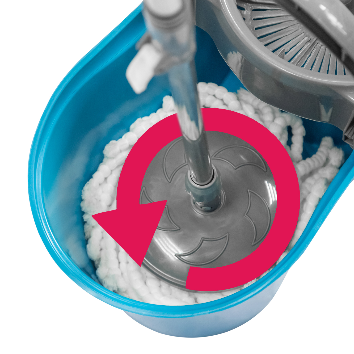 Ведро со шваброй 14 л. №BU116 (пластиковое)2