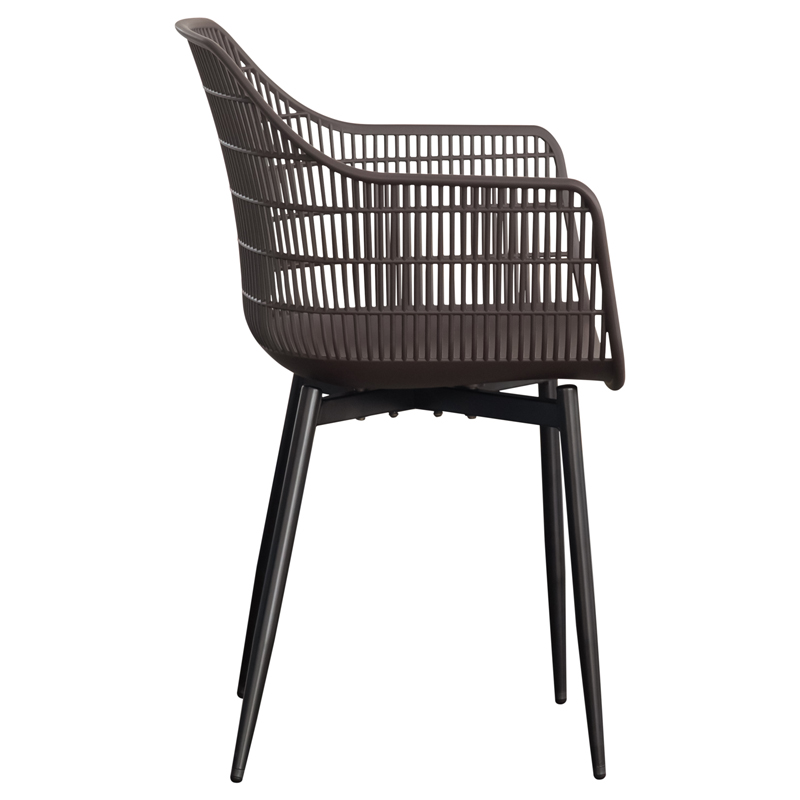 Стул пластиковый №PC-606-90697 (коричневый)2