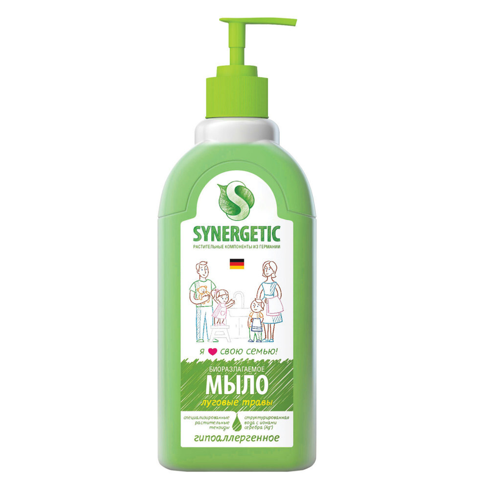 Мыло жидкое "Synergetic" 500 мл.